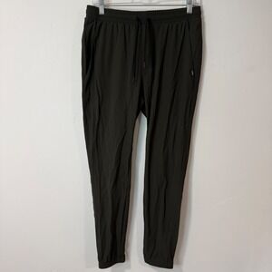 UNRL Mens Performance Jogger Pants Small Dark Olive Green Excellent Stretch